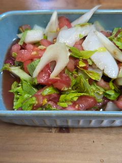 セロリとトマトのかんたん酢サラダ-レシピのメイン写真
