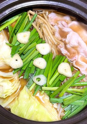 手作り鍋の素♪醤油味でモツ鍋風♪-レシピのメイン写真