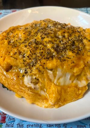 さっぱりレタス炒飯オムライス-レシピのメイン写真