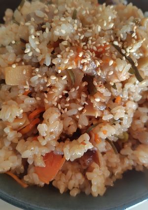 煮しめアレンジ！おこわ風チャーハン-レシピのメイン写真