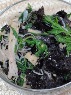 よもぎとえのきと韓国海苔のナムル-レシピのメイン写真