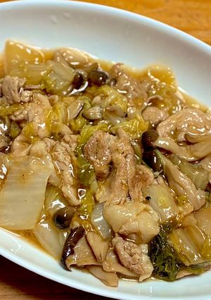 簡単！白菜と豚こまとしめじのとろみ煮-レシピのメイン写真