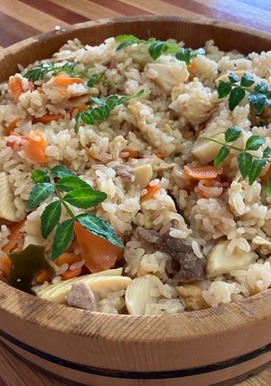 豚肉コッテリ!タケノコご飯-レシピのメイン写真