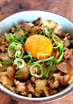 節約でも満足感💯かさ増しひき肉丼-レシピのメイン写真