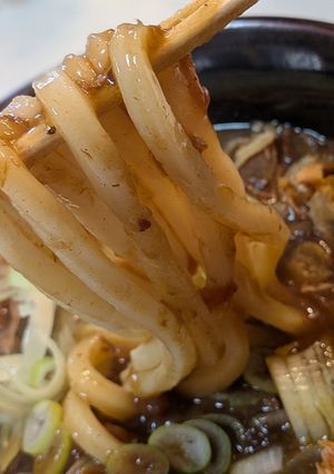 牛すじカレーリメイクのカレーうどん-レシピのメイン写真
