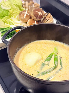 〆も美味しい✨️ピリ辛豆乳鍋スープ-レシピのメイン写真