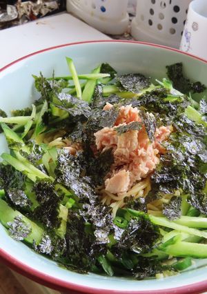 中華麺でツナと胡瓜のまぜそば韓国風味－Ⅲ-レシピのメイン写真