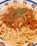 鯖缶を使って簡単‪✿鯖トマトパスタ