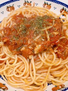 鯖缶を使って簡単✿鯖トマトパスタ-レシピのメイン写真