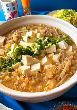 節約王の本領発揮！大根もやしの麻婆豆腐鍋-レシピのメイン写真