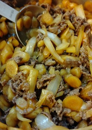 牛ごぼう甘辛煮。-レシピのメイン写真