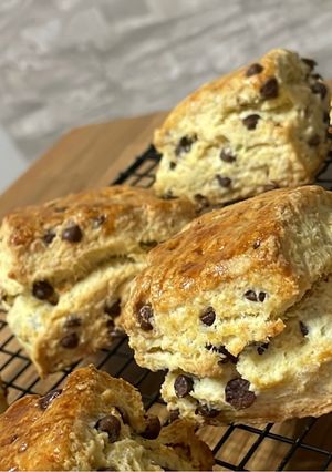 簡単！全粒粉入りチョコチップスコーン-レシピのメイン写真