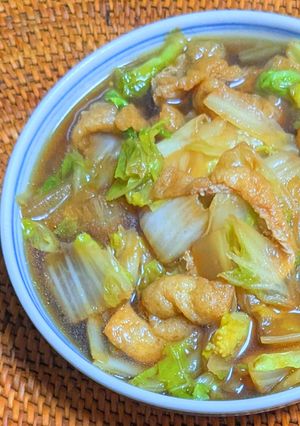 白菜と油揚げの煮びたし-レシピのメイン写真
