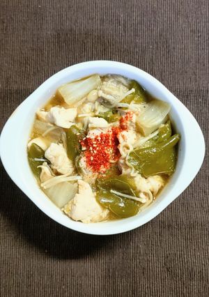 簡単✿鶏ささみと 白菜 ピーマン えのきの和風煮-レシピのメイン写真