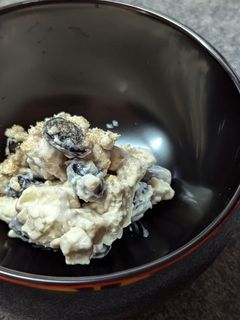 モノクロスイーツ♡黒豆クリームチーズ和え-レシピのメイン写真