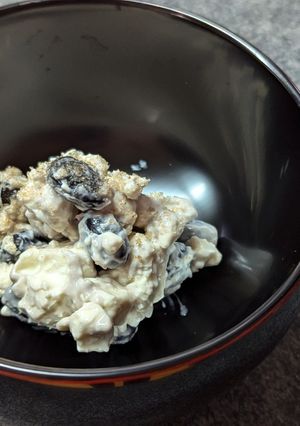 モノクロスイーツ♡黒豆クリームチーズ和え-レシピのメイン写真