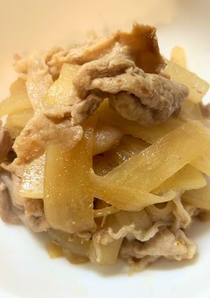 大根と豚肉の炒め煮-レシピのメイン写真