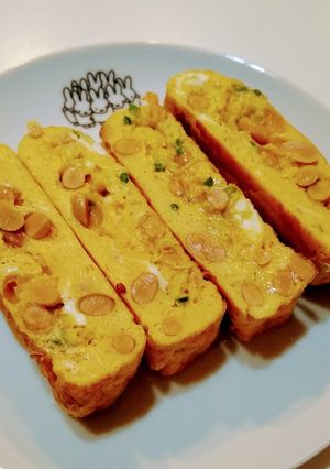 納豆とスプラウトの玉子焼き-レシピのメイン写真