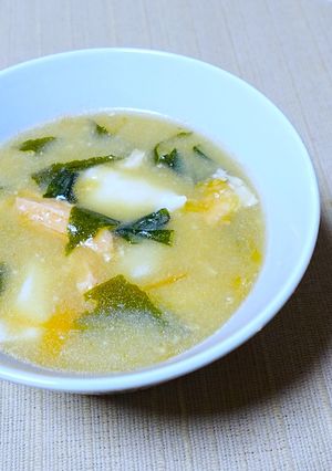 鮭の中骨缶のだんご汁（フェーズフリー）-レシピのメイン写真