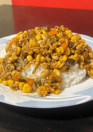 コーンと大豆の鶏キーマカレー-レシピのメイン写真
