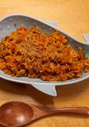 ヘルシー♪ドライカレー風そばめし-レシピのメイン写真