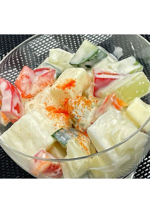 チーズと野菜のごろっとサラダ★動画あり★-レシピのメイン写真