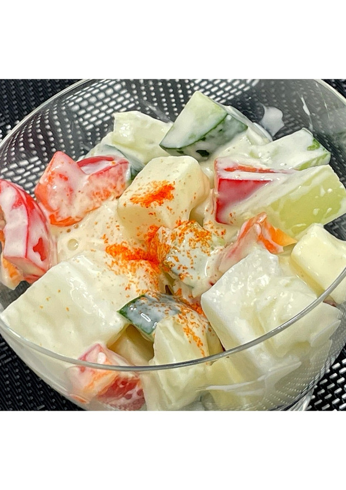 チーズと野菜のごろっとサラダ★動画あり★-レシピのメイン写真
