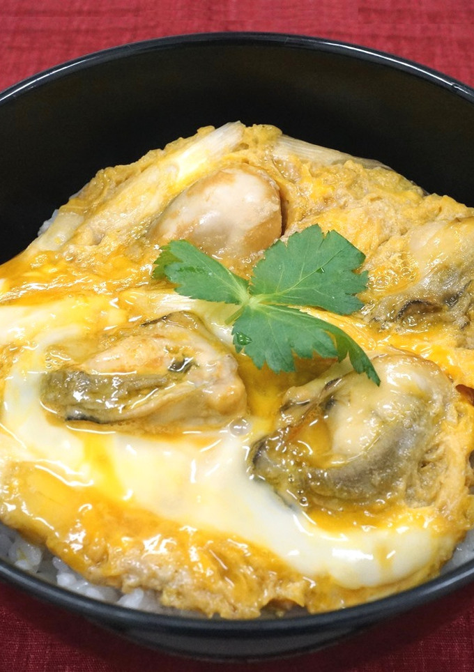 牡蠣の卵とじ丼-レシピのメイン写真