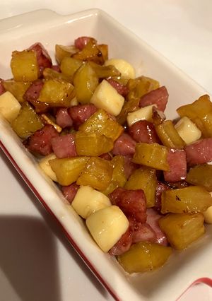 さつまいもとハムの味噌がらめ-レシピのメイン写真