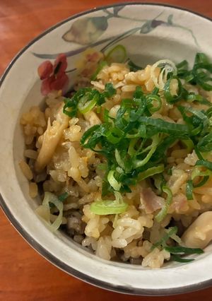 🍄秋の沼めし！焦がし味噌バターきのこ飯-レシピのメイン写真
