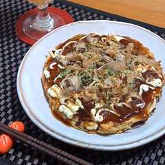 รูปของ もやしと豆腐のお好み焼き