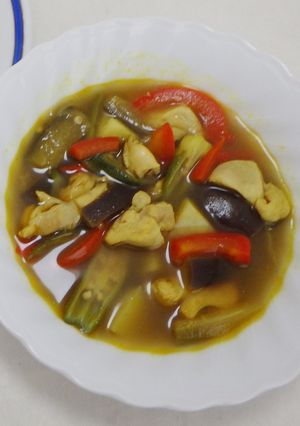 チキンと夏野菜のスープカレー-レシピのメイン写真