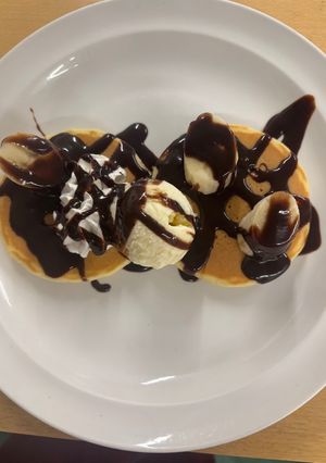 チョコバナナホットケーキ-レシピのメイン写真