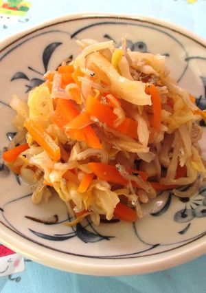 【学校給食】じゃこと野菜のにんにく風味-レシピのメイン写真