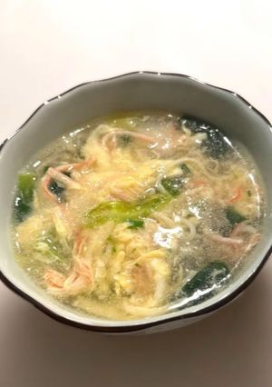 ふわふわ卵のカニ玉スープ🦀-レシピのメイン写真