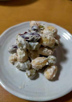 豆とクリームチーズのサラダ-レシピのメイン写真