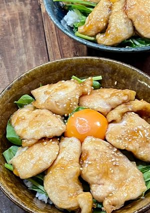 【高たんぱく低脂質】鶏むね肉の照り焼き丼-レシピのメイン写真