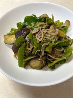 なすとピーマンとじゃこの炒め煮^^-レシピのメイン写真