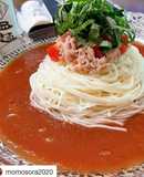 トマトうーめんカッペリーニ風