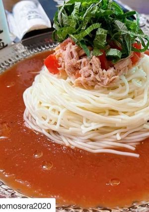 トマトうーめんカッペリーニ風-レシピのメイン写真