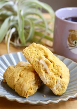 人参とホワイトチョコのスコーン-レシピのメイン写真