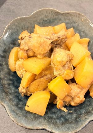 手羽元と大根とごぼうのさっぱり煮-レシピのメイン写真