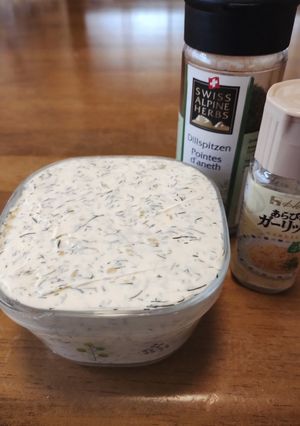 梨湖の簡単！ディルクリームチーズ！-レシピのメイン写真