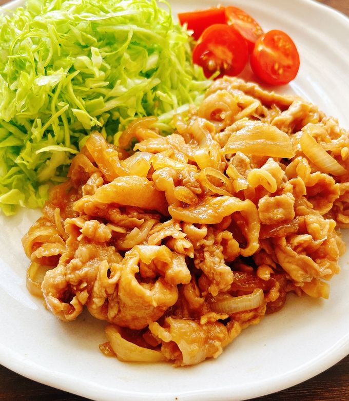 玉ねぎたっぷり♡豚肉のしょうが焼き-レシピのメイン写真