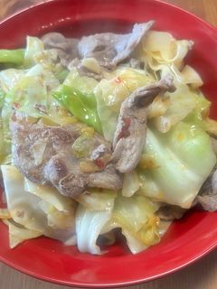 豚こま肉とキャベツの豆板醤炒め-レシピのメイン写真