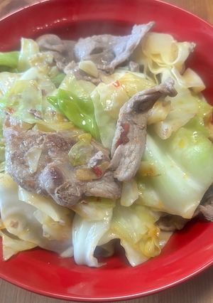豚こま肉とキャベツの豆板醤炒め-レシピのメイン写真