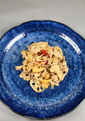 豚コマと蓮根の甘酢炒め-レシピのメイン写真