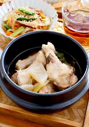 鶏の手羽元の参鶏湯風-レシピのメイン写真
