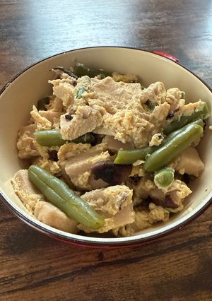 高野豆腐とインゲンの卵とじ-レシピのメイン写真