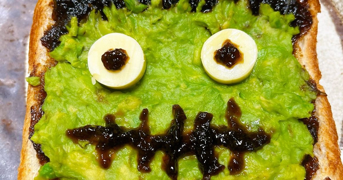 フランケンシュタイン風ハロウィントースト by かわいいジャイアン